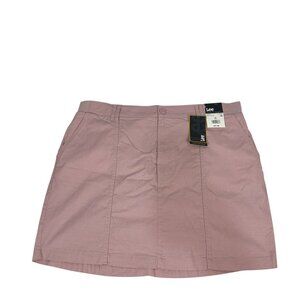 Lee Womens Comfort Waistband Skort Soft Mauve Size 18 Cotton Blend